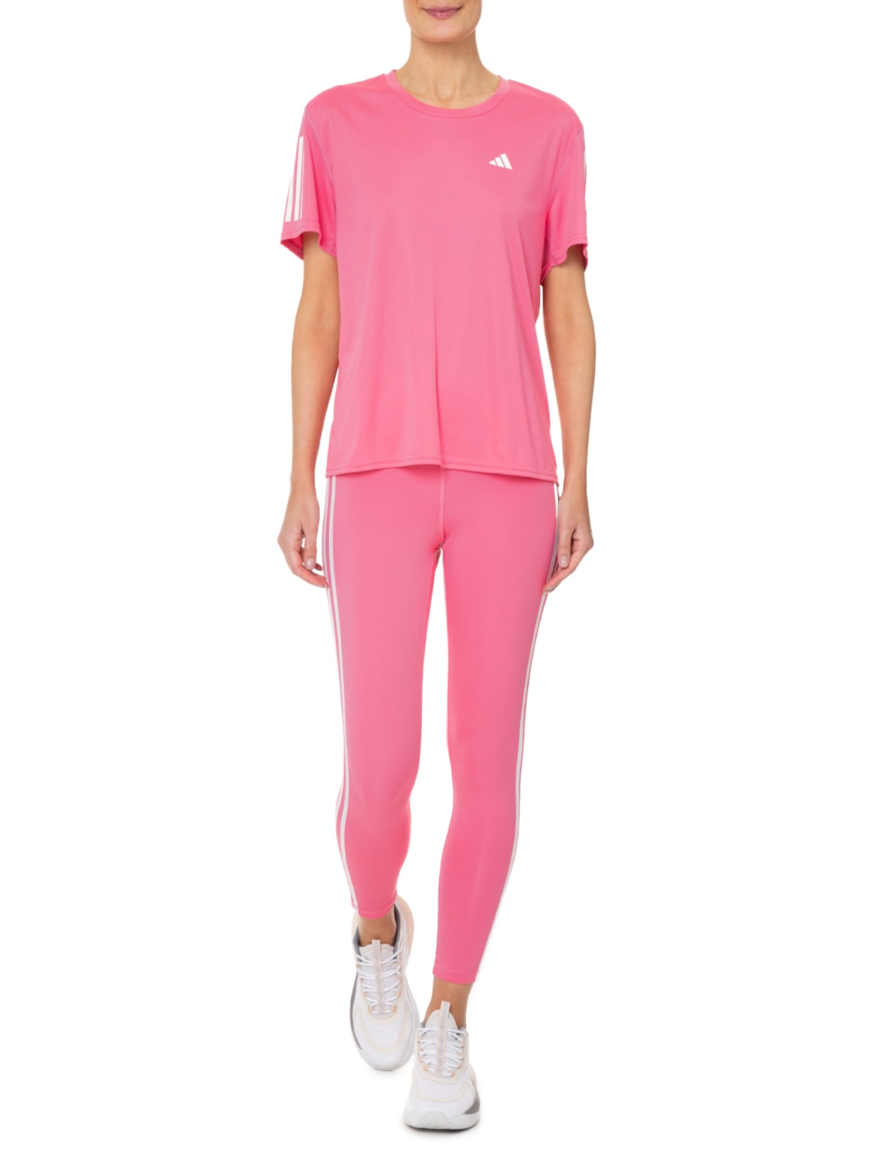 Camiseta Feminina Own The Run Rosa Adidas