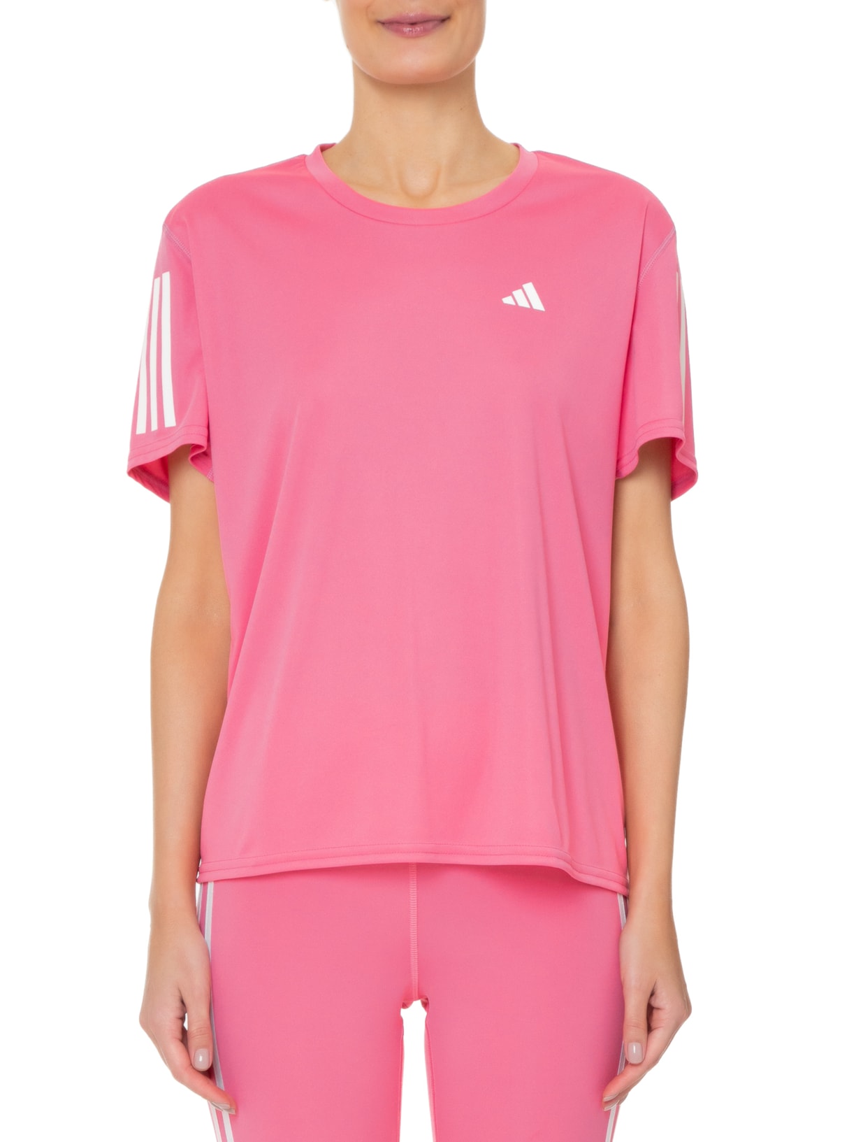 Camiseta Feminina Own The Run Rosa Adidas
