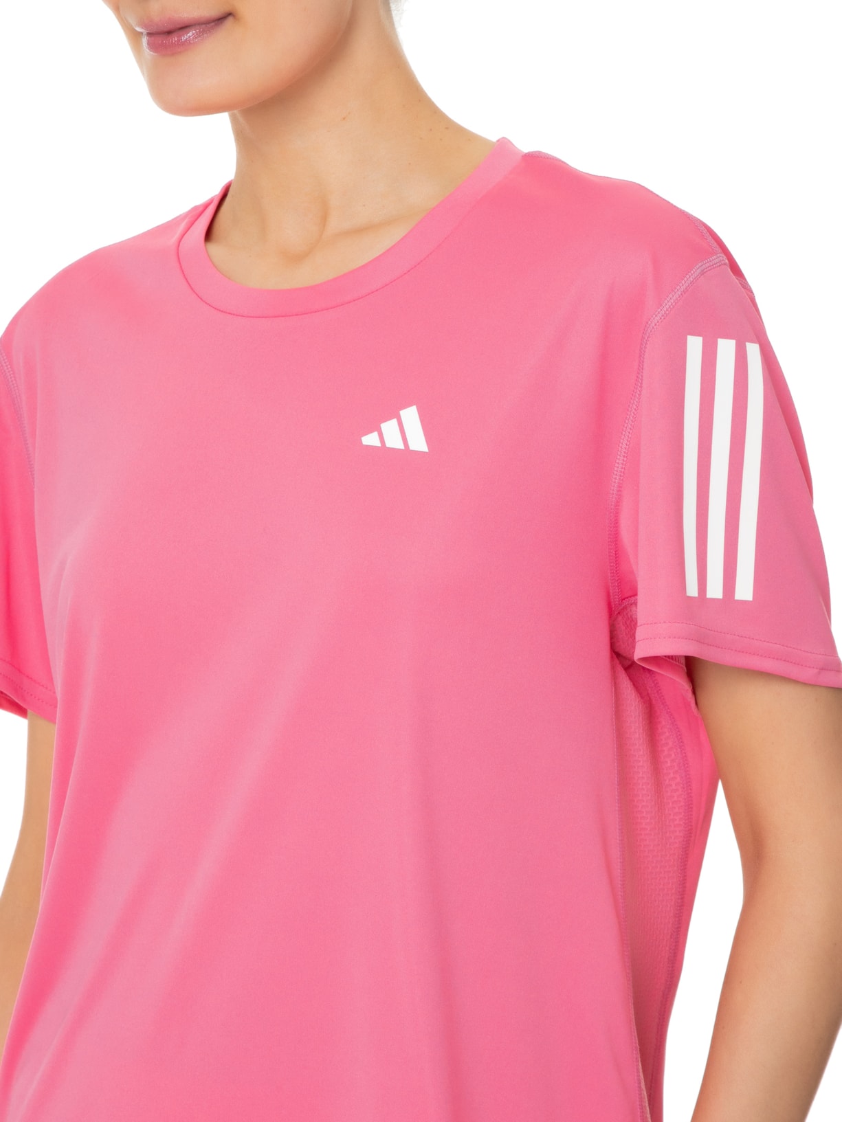 Camiseta Feminina Own The Run Rosa Adidas