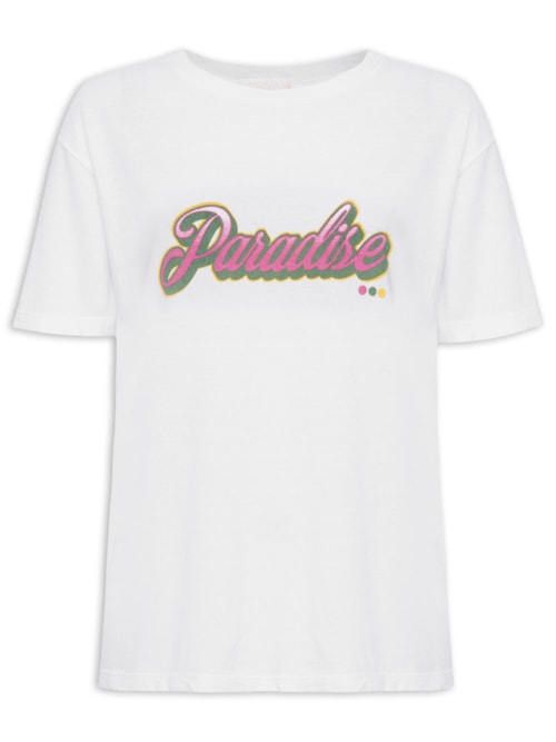 Camiseta Feminina Paradise - Branco