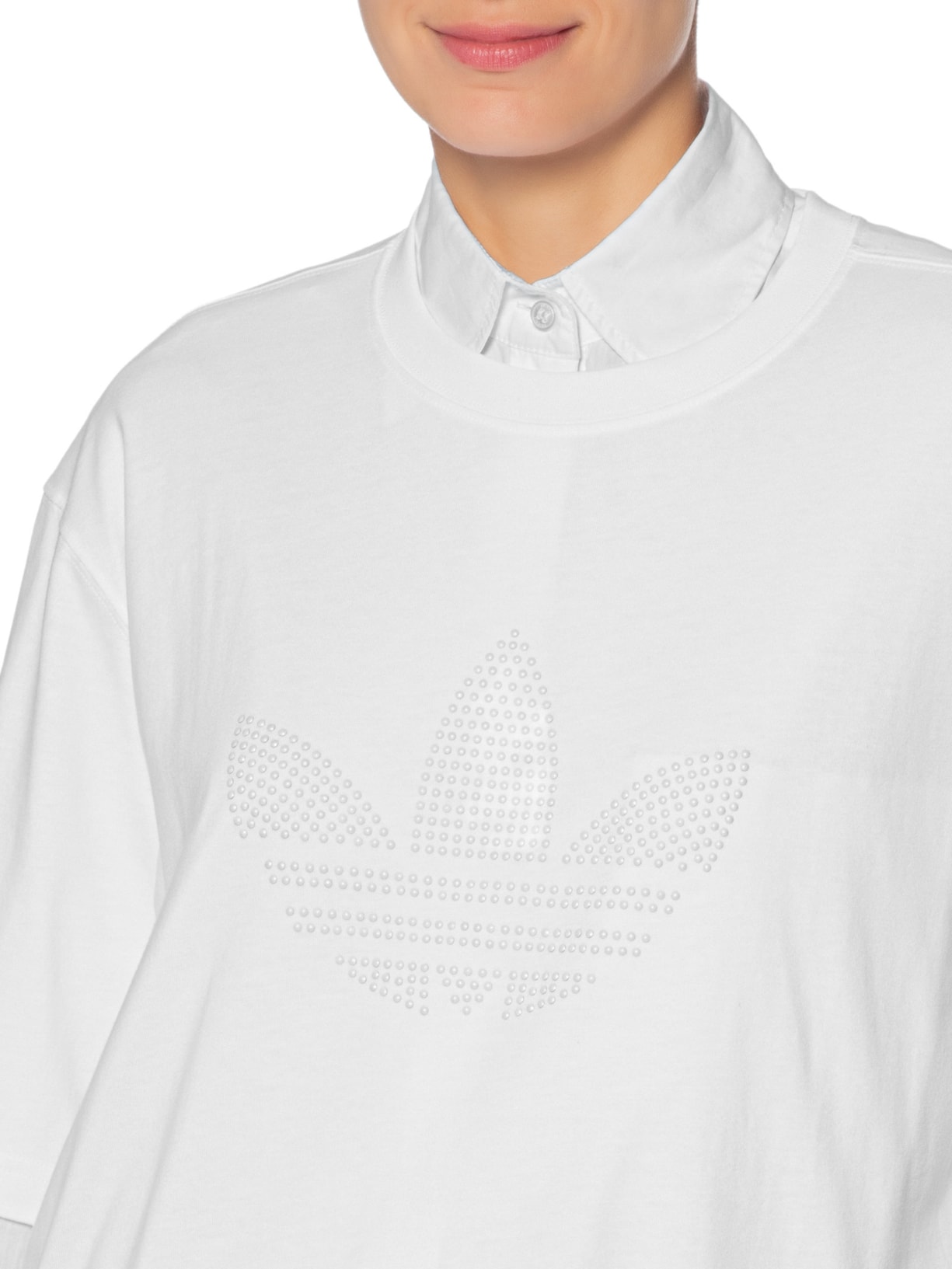 Camiseta Feminina Pearl Branco Adidas Originals