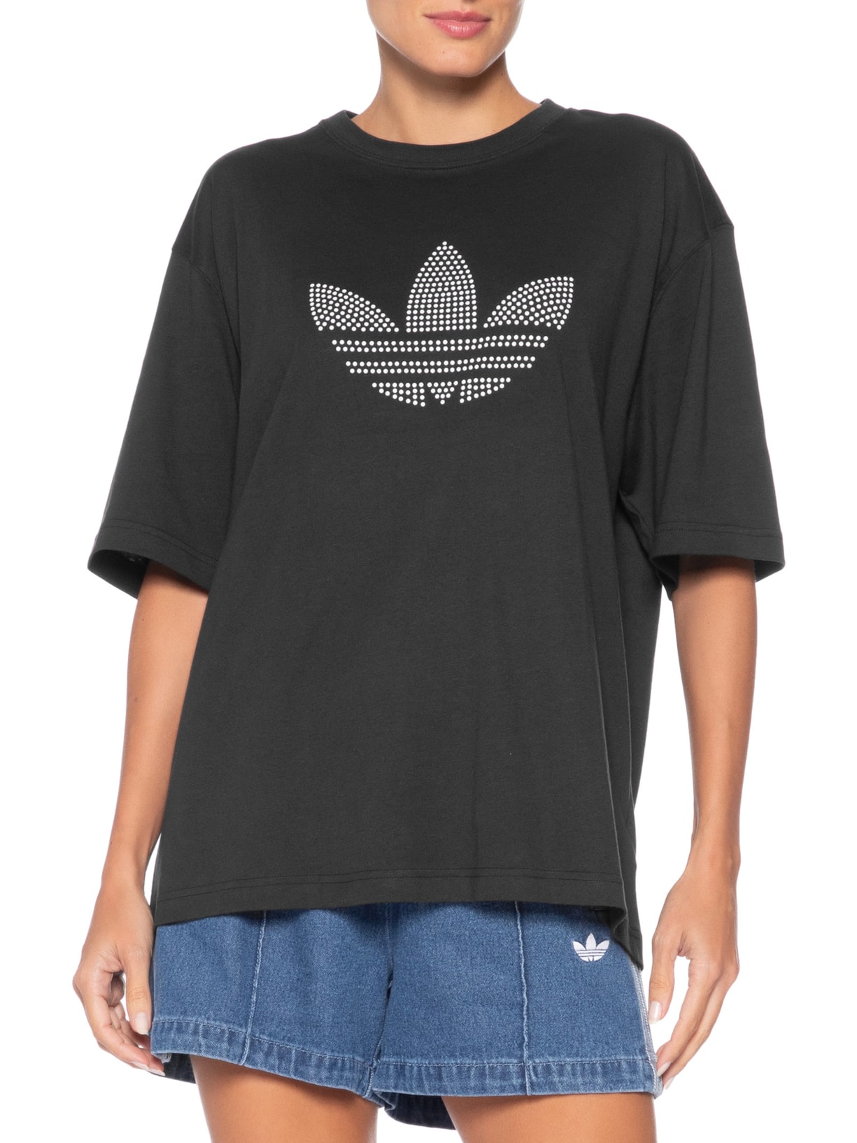 Camiseta Feminina Pearl Preto Adidas Originals