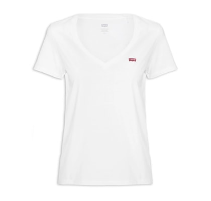 Camiseta Feminina Perfect V Neck Tee - Branco