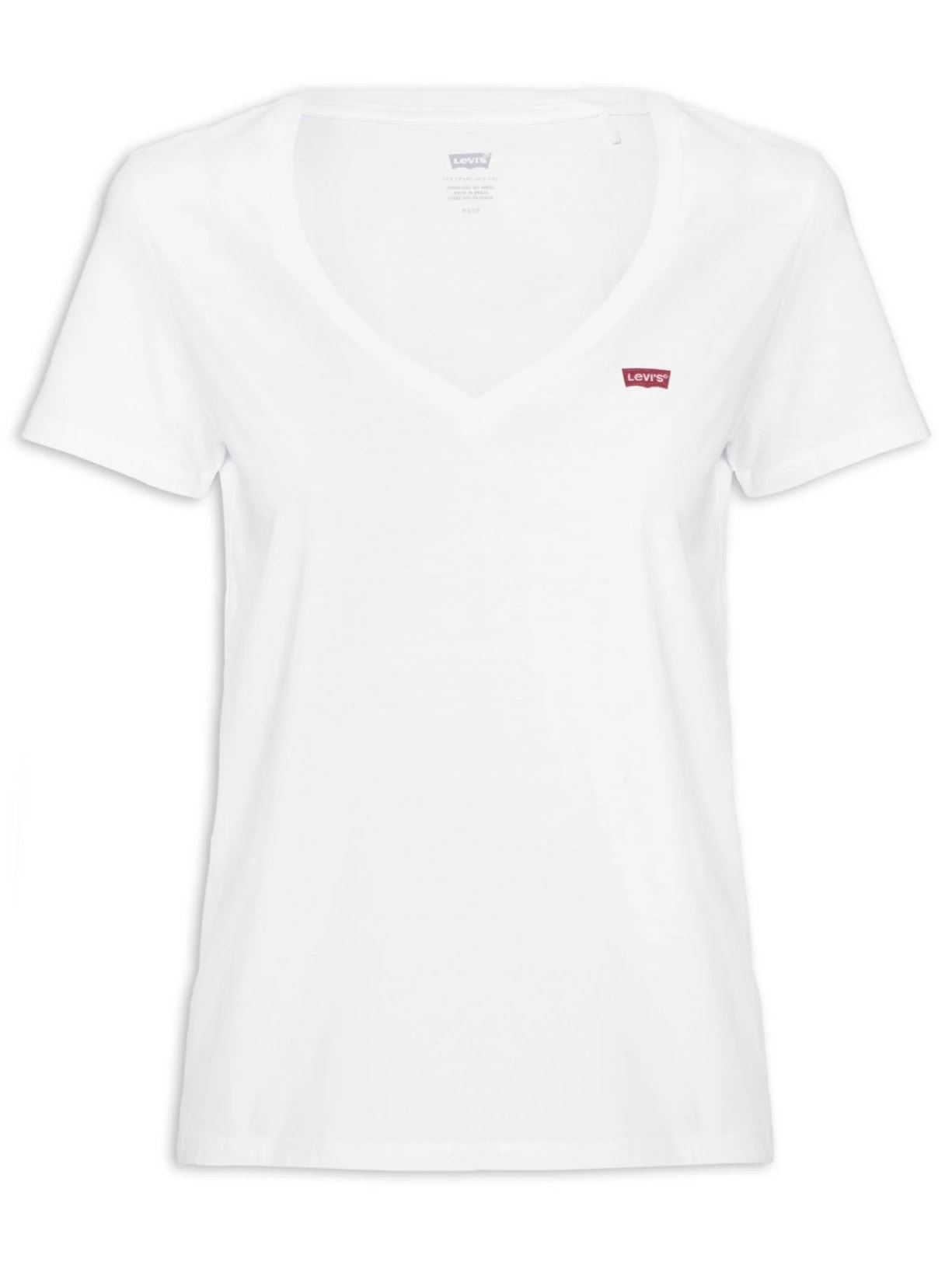 Camiseta Feminina Perfect V Neck Tee - Branco