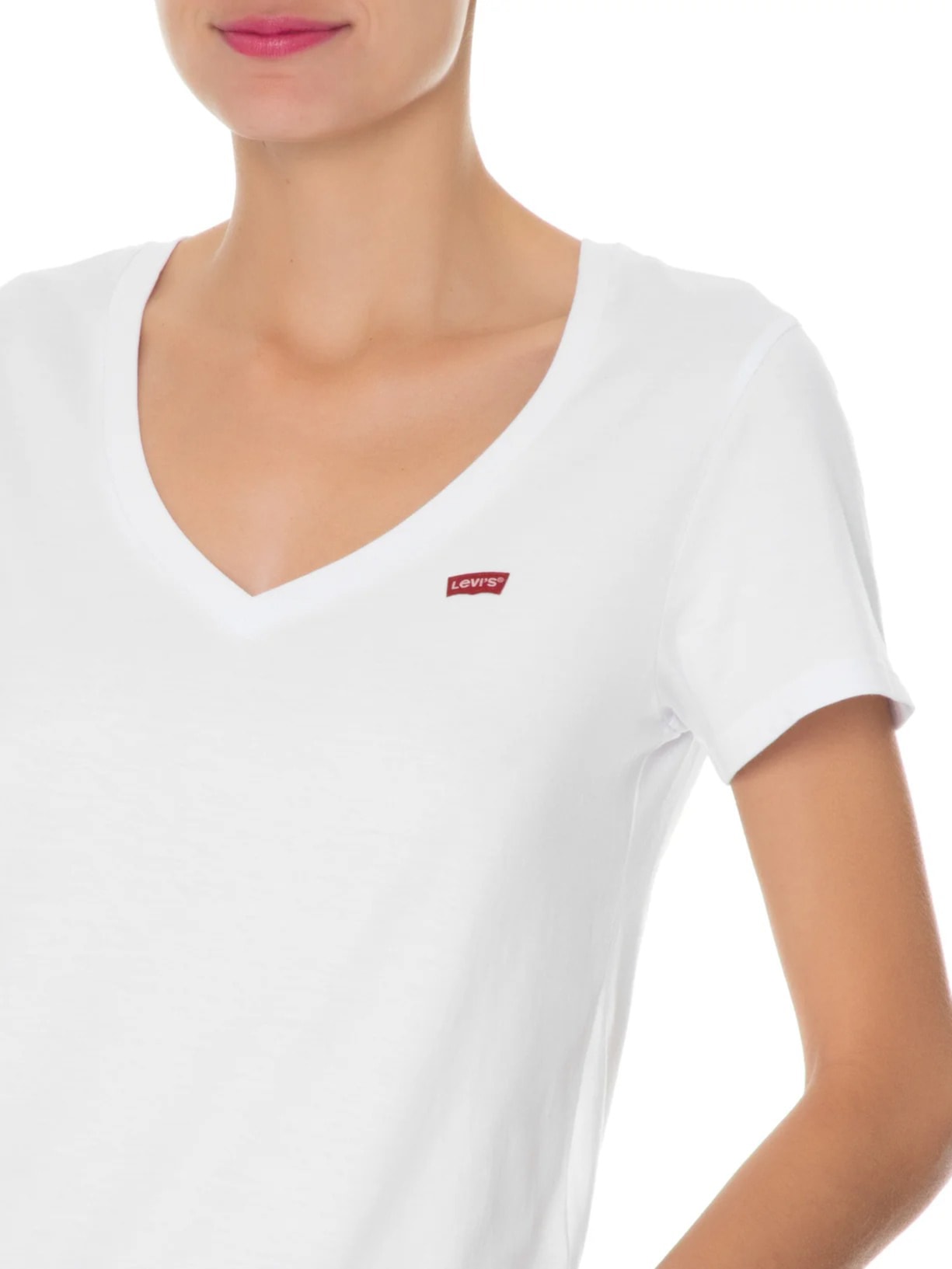 Camiseta Feminina Perfect V Neck Tee Branco Levi's