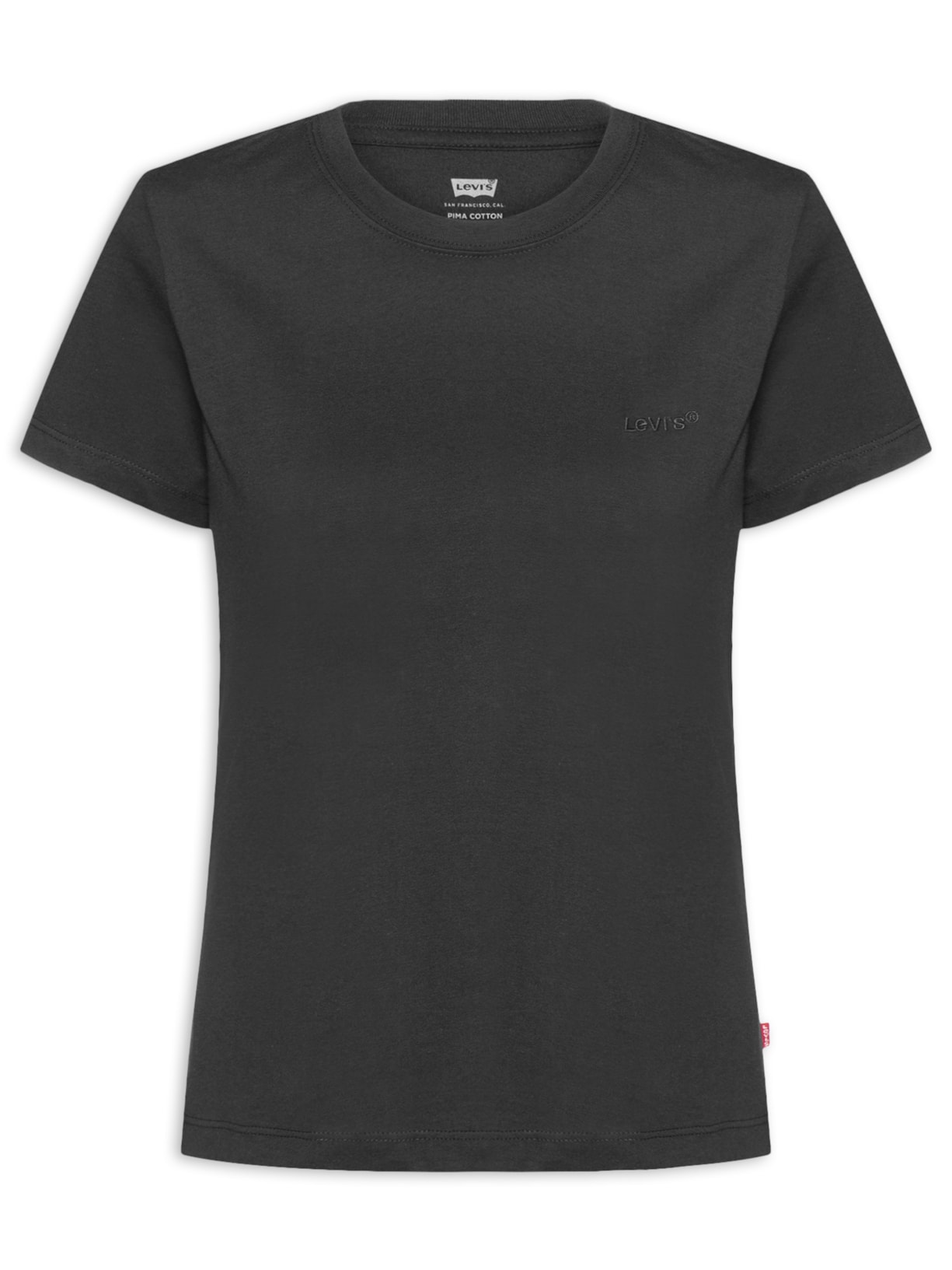Camiseta Feminina Pima Tee Preto Levi's