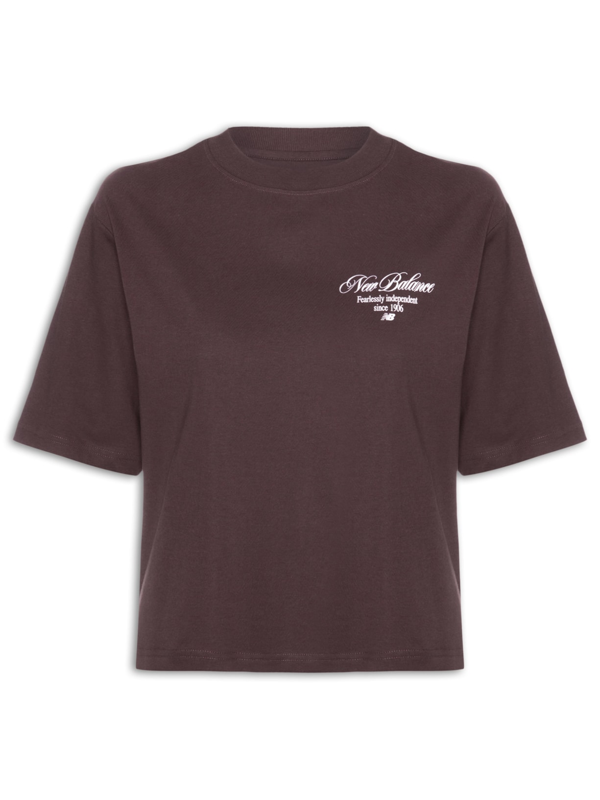 Camiseta Feminina Pressed Flowers Marrom New Balance
