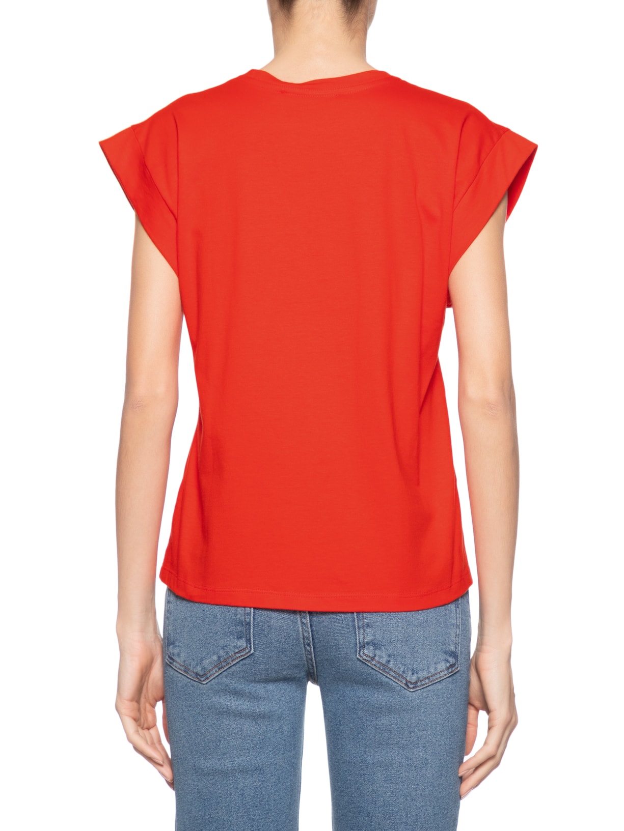 Camiseta Feminina Quadradinha Fiery Vermelho Animale