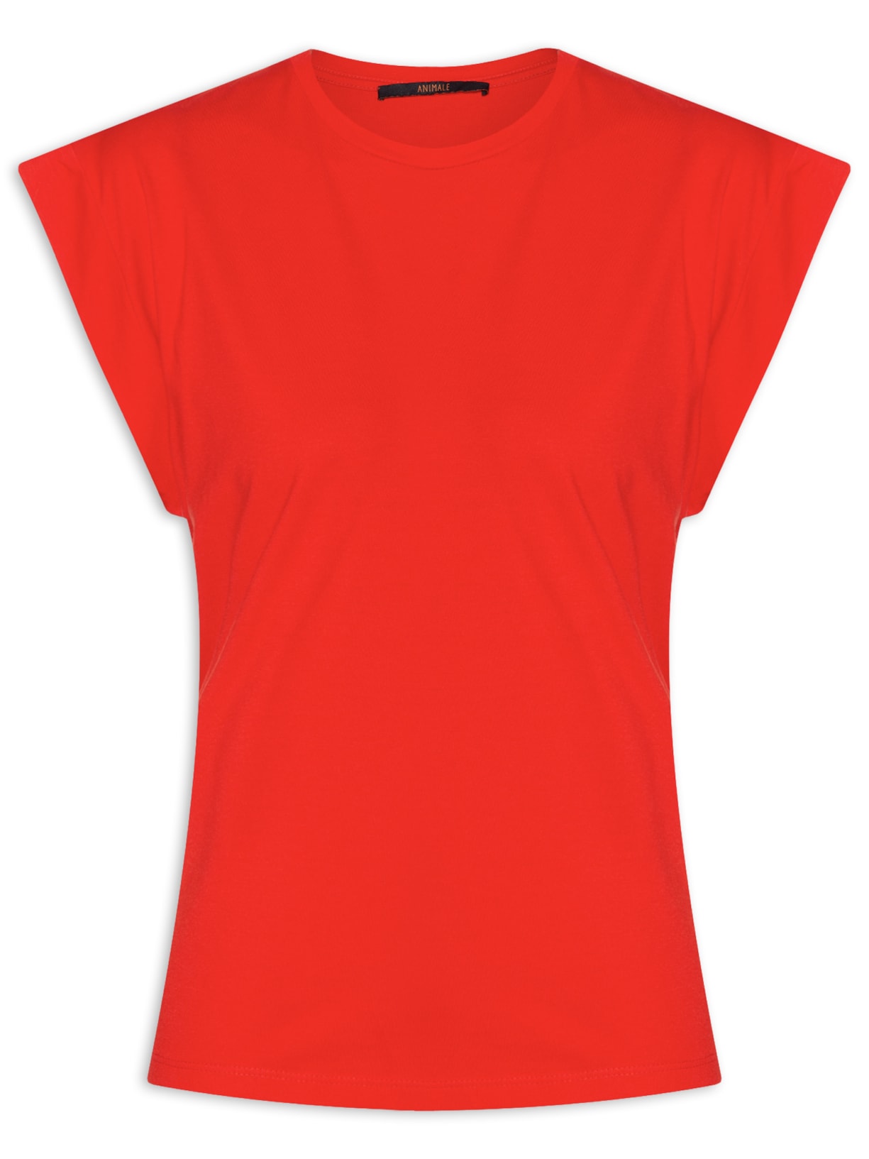 Camiseta Feminina Quadradinha Fiery Vermelho Animale