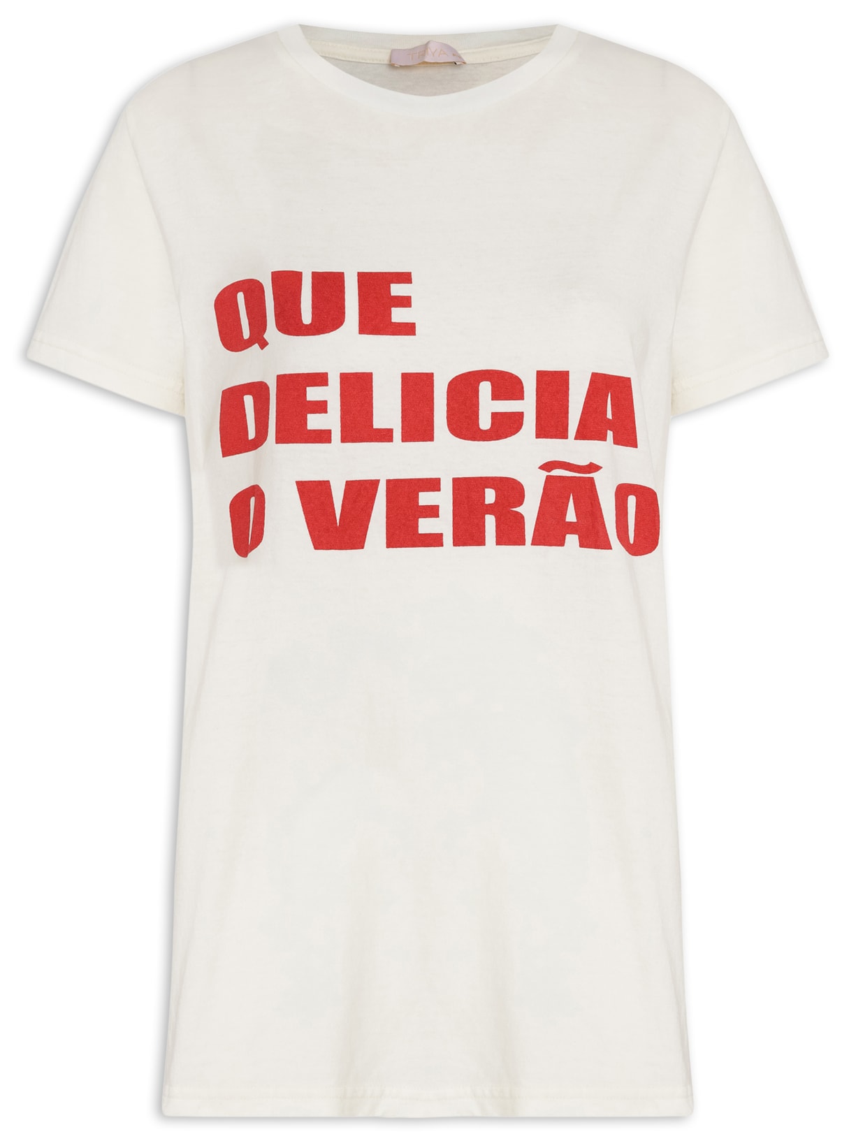 Camiseta Feminina Que Delícia O Verão - Branco