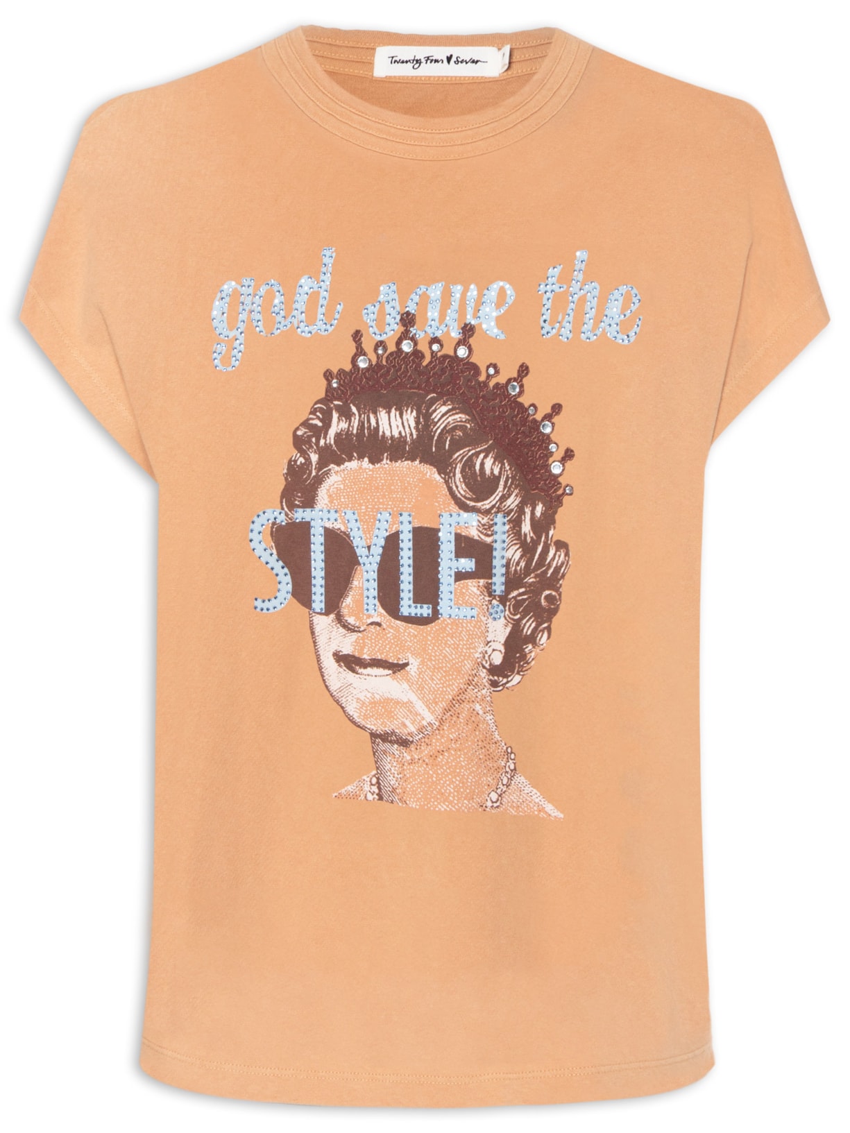 Camiseta Feminina Queen - Bege