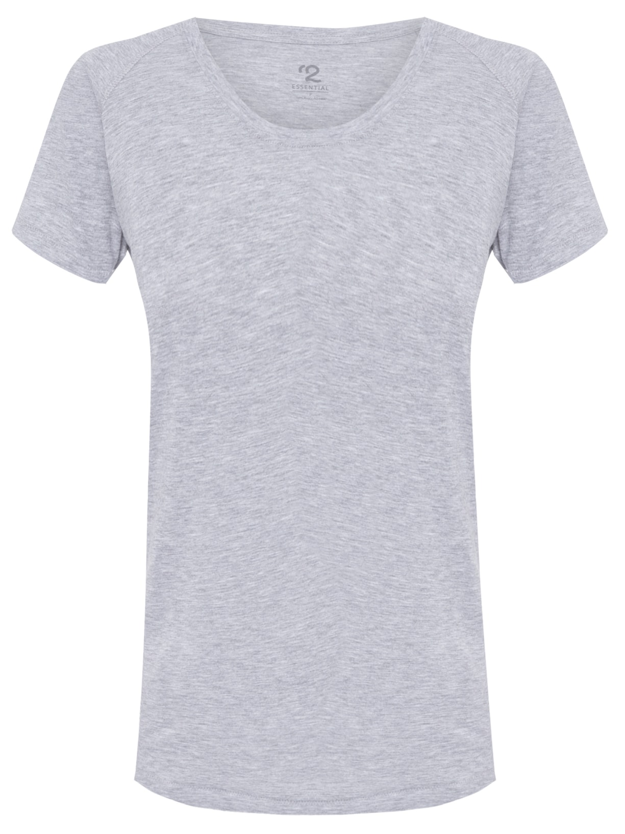 Camiseta Feminina Raglan Pima Berlim - Cinza