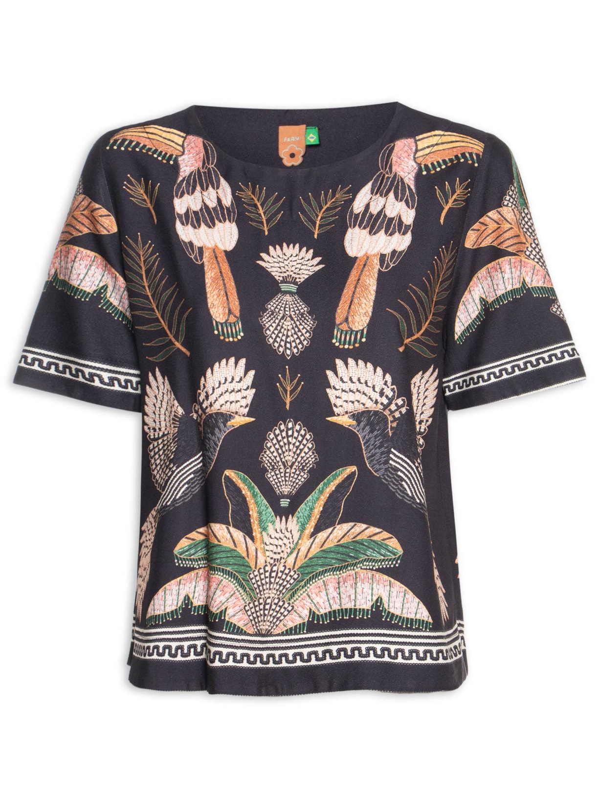 Camiseta Feminina Recanto Dos Pássaros - Preto