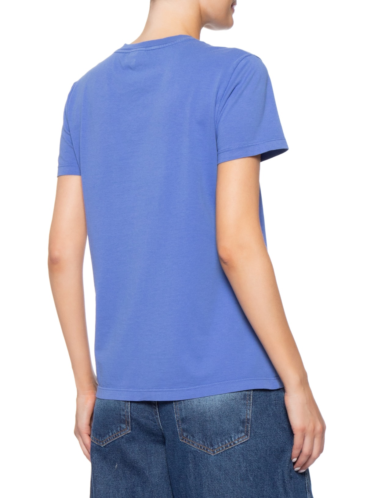 Camiseta Feminina Reg Essential Logo 2 Tee  – Azul Tommy Jeans