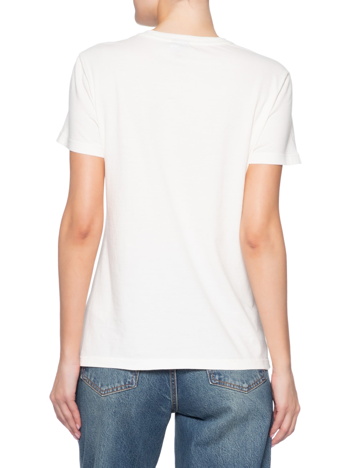 Camiseta Feminina Reg Linear SS Tee – Off White Tommy Jeans