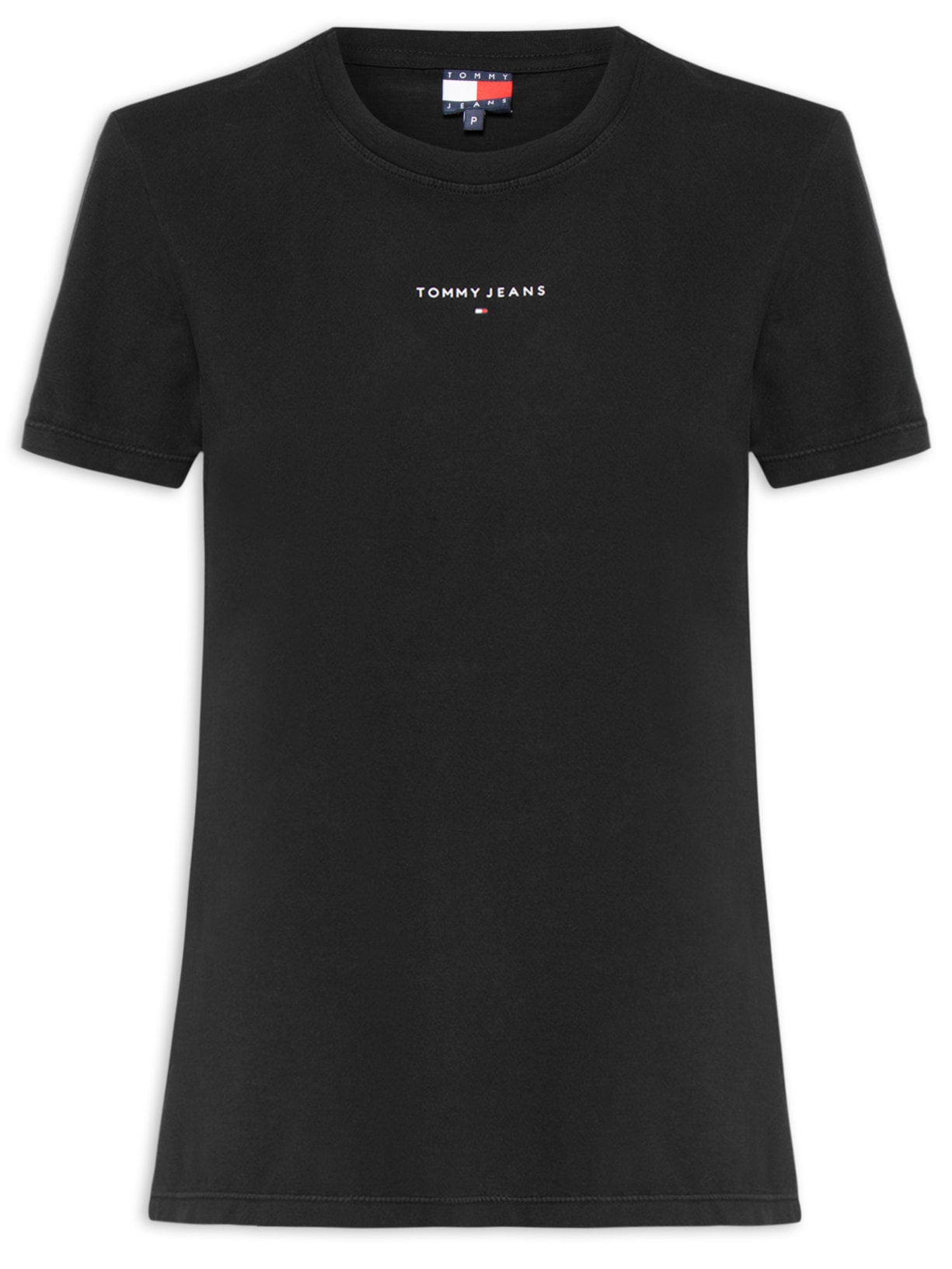 Camiseta Feminina Reg Linear SS Tee – Preto