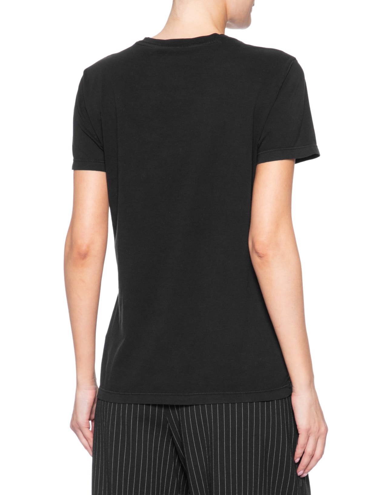 Camiseta Feminina Reg Linear SS Tee – Preto Tommy Jeans