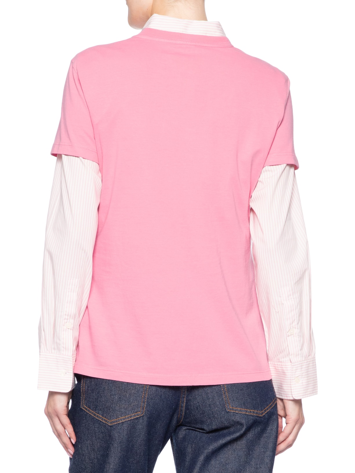 Camiseta Feminina Reg Linear SS Tee – Rosa Tommy Jeans