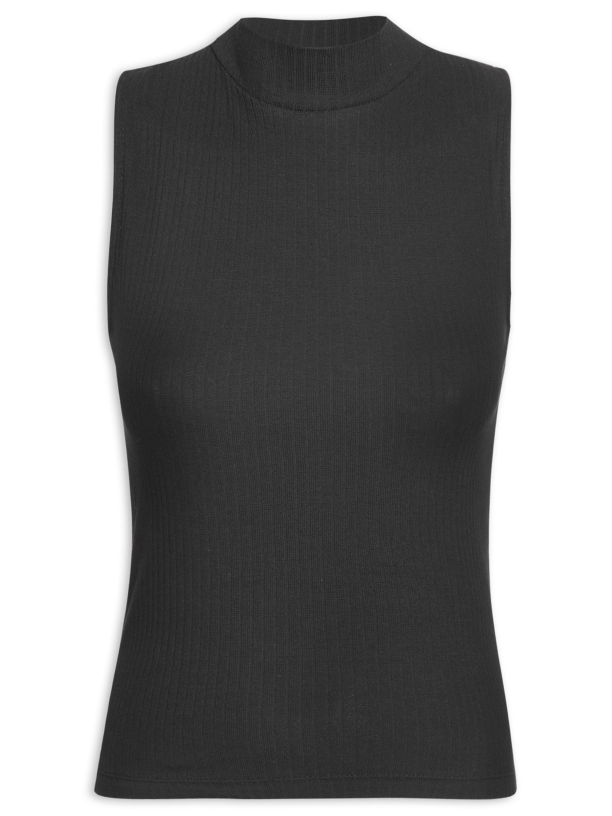 Camiseta Feminina Regata - Preto