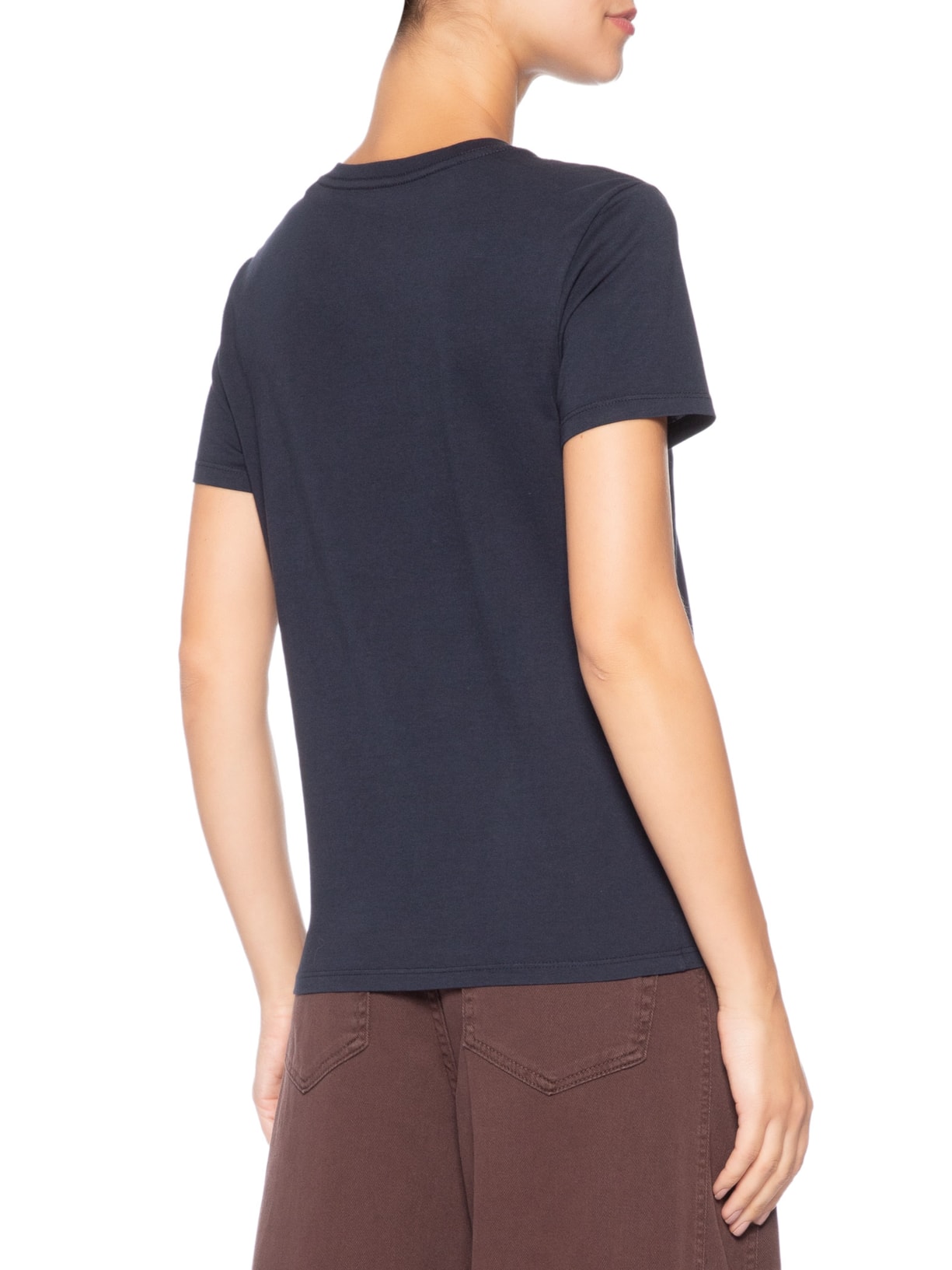 Camiseta Feminina Reissue Centralizado Azul Calvin Klein Jeans