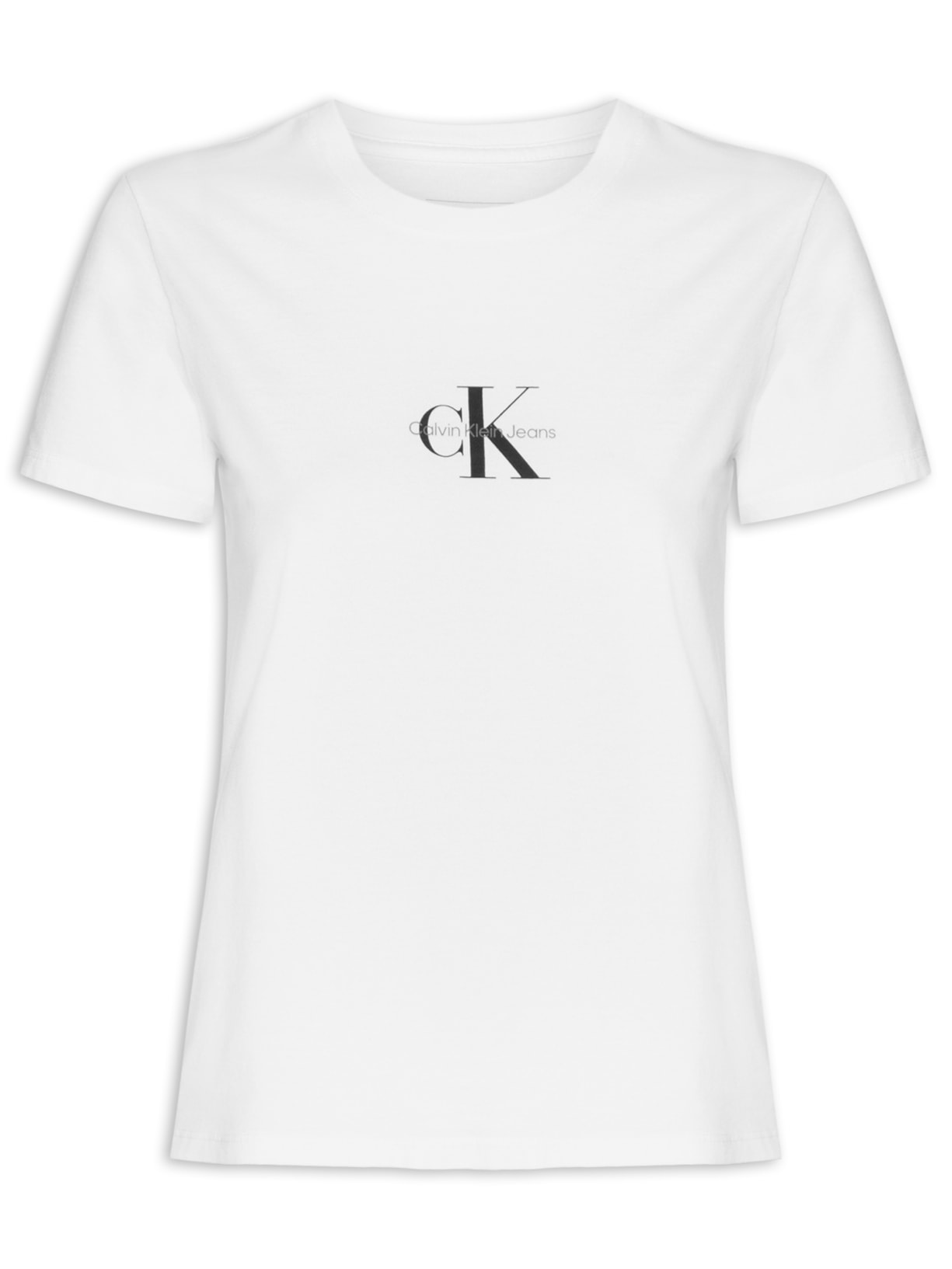 Camiseta Feminina Reissue Centralizado Branco Calvin Klein Jeans