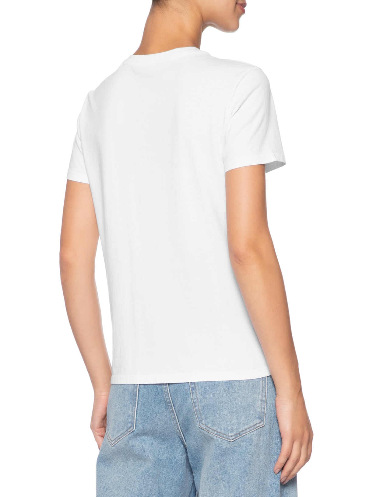 Camiseta Feminina Reissue Centralizado Branco Calvin Klein Jeans