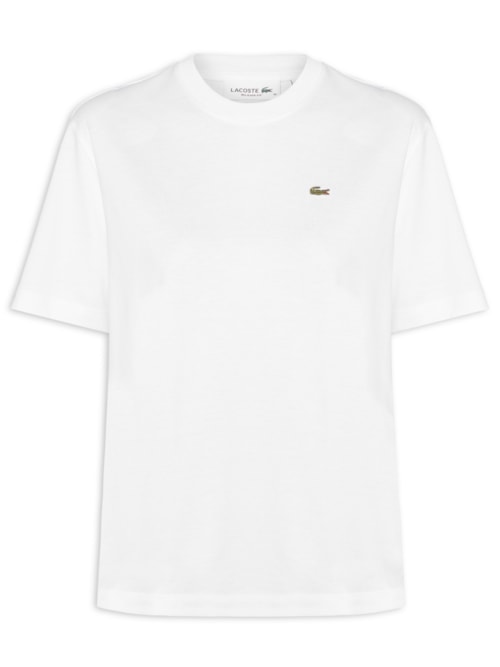 Camiseta Feminina Relaxed Fit Algodão Pima - Branco