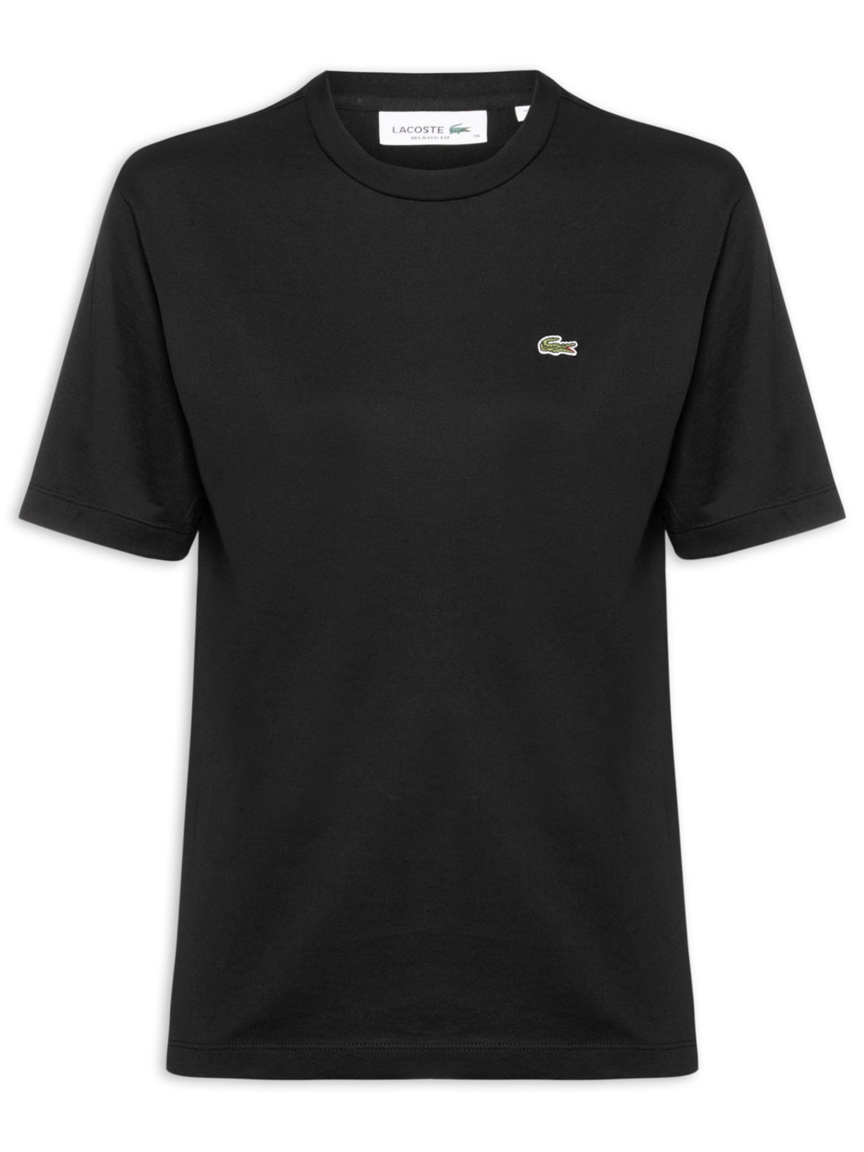 Camiseta Feminina Relaxed Fit Algodão Pima - Preto