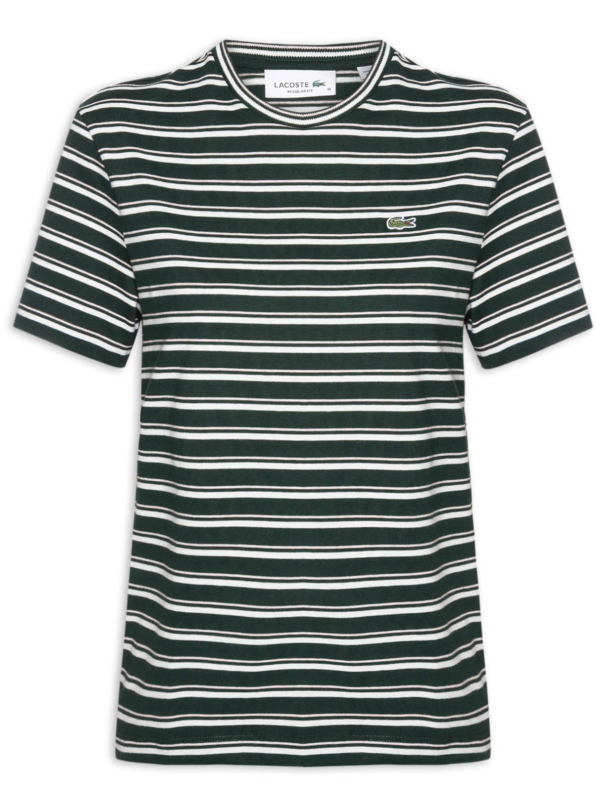 Camiseta Feminina Relaxed Fit Algodão Pima Verde Lacoste