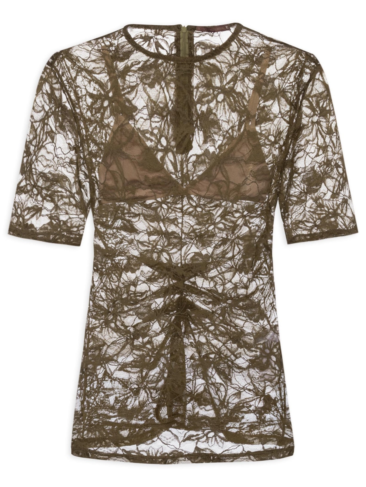 Camiseta Feminina Renda Helena - Verde
