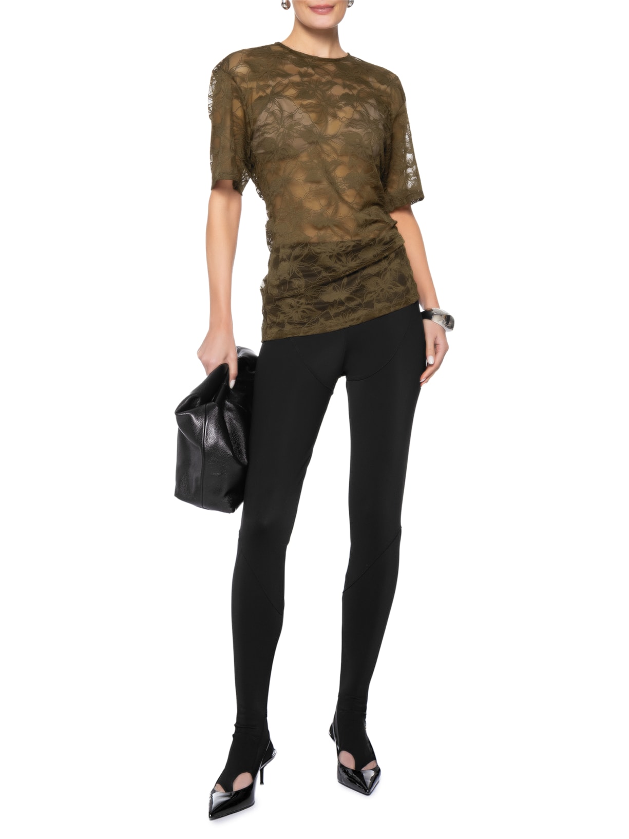 Camiseta Feminina Renda Helena Verde Bo.bô