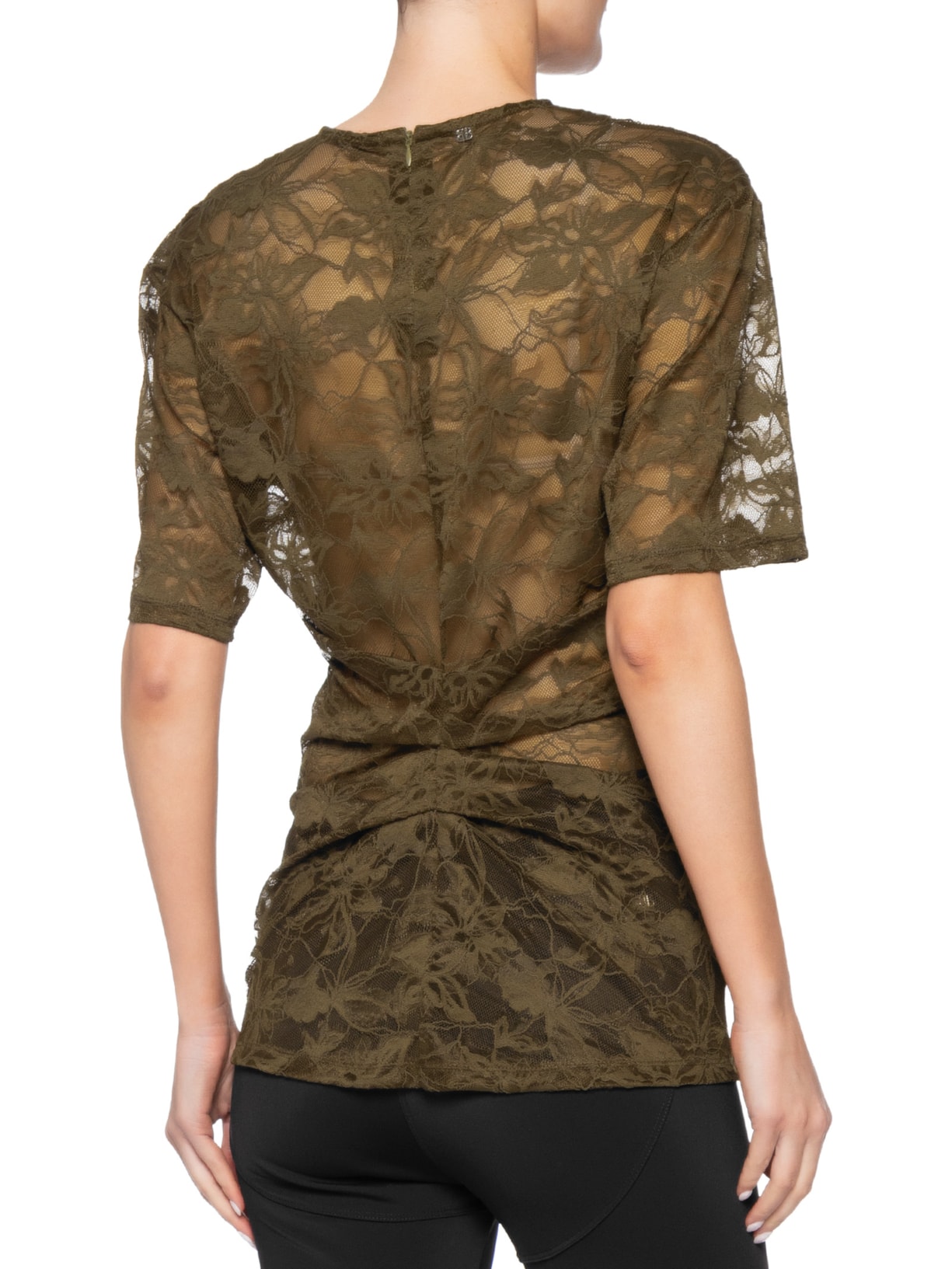 Camiseta Feminina Renda Helena Verde Bo.bô