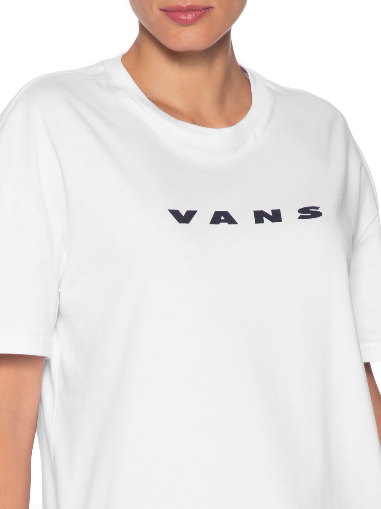 Camiseta Feminina Retro Vans OS SS Branco Vans