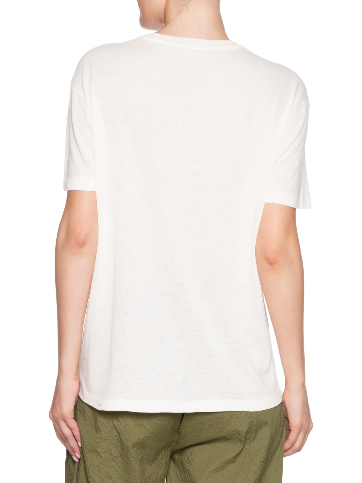 Camiseta Feminina Rosa Gold Branco Osklen