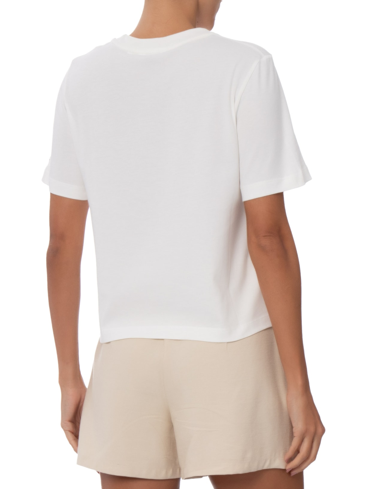 Camiseta Feminina Rugby Stp C-Nk Branco Tommy Hilfiger