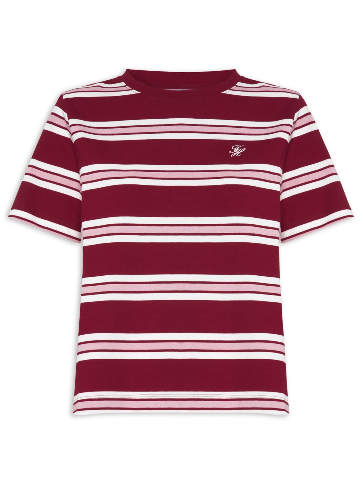 Camiseta Feminina Rugby Stp C-Nk Vermelho Tommy Hilfiger