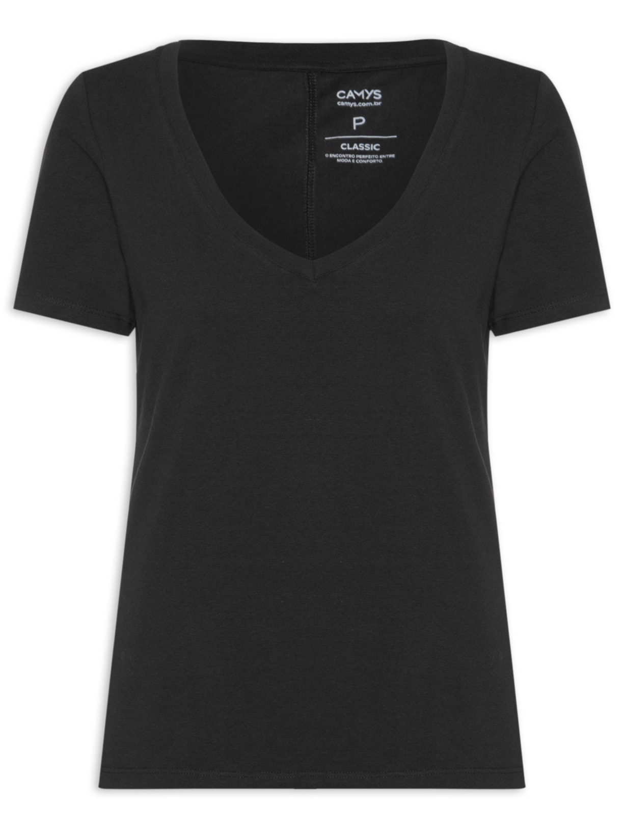 Camiseta Feminina Salva Looks Preto Camys