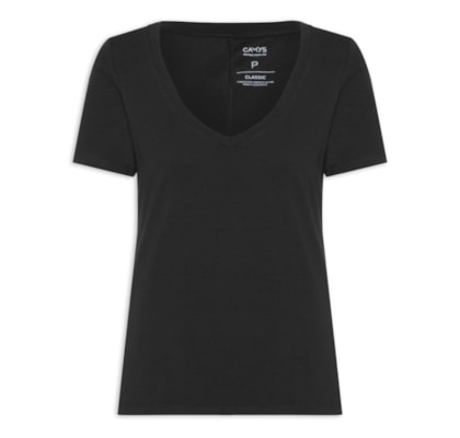 Camiseta Feminina Salva Looks - Preto