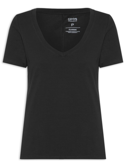 Camiseta Feminina Salva Looks - Preto