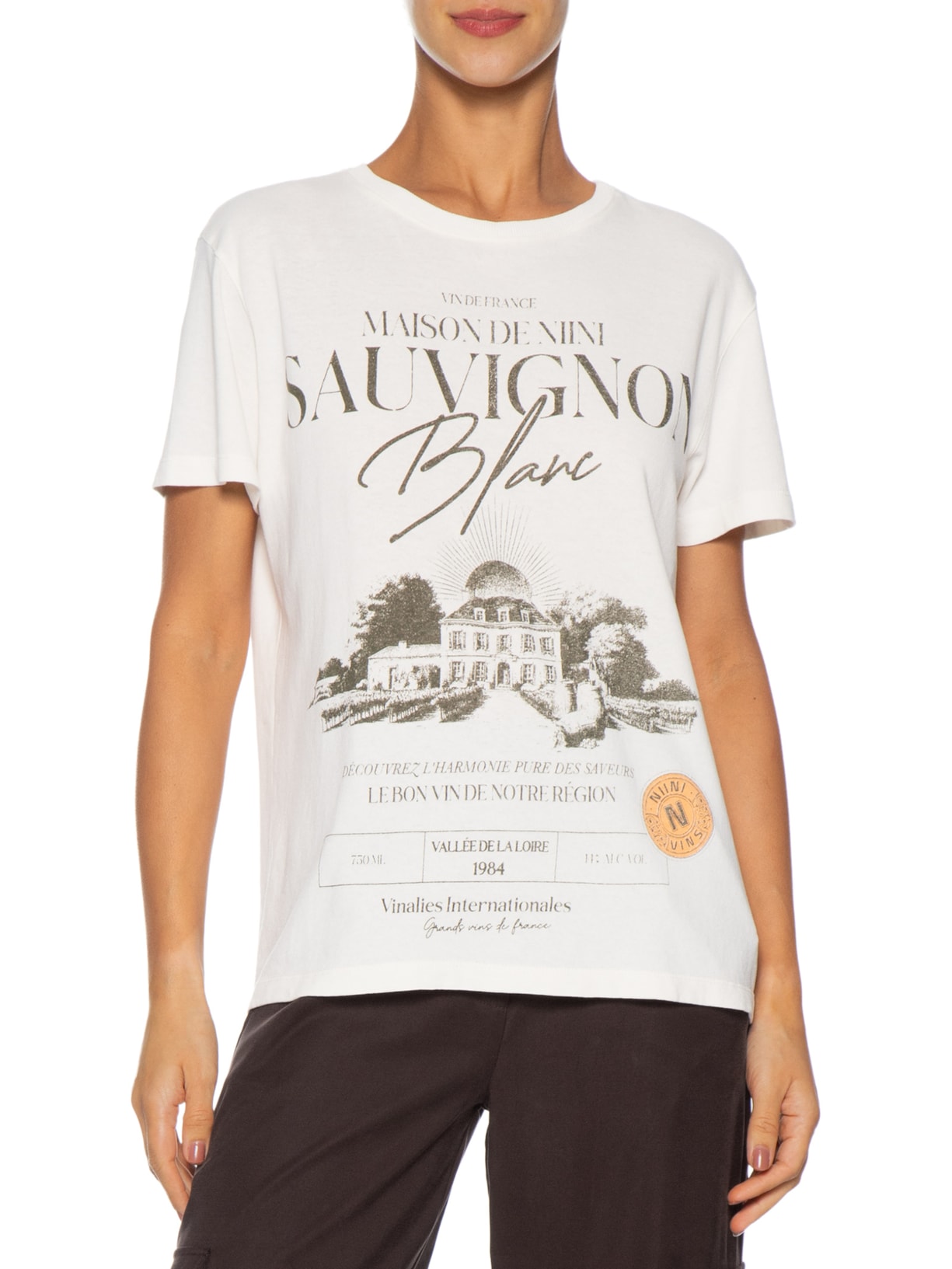 Camiseta Feminina Sauvignon Branco Niini