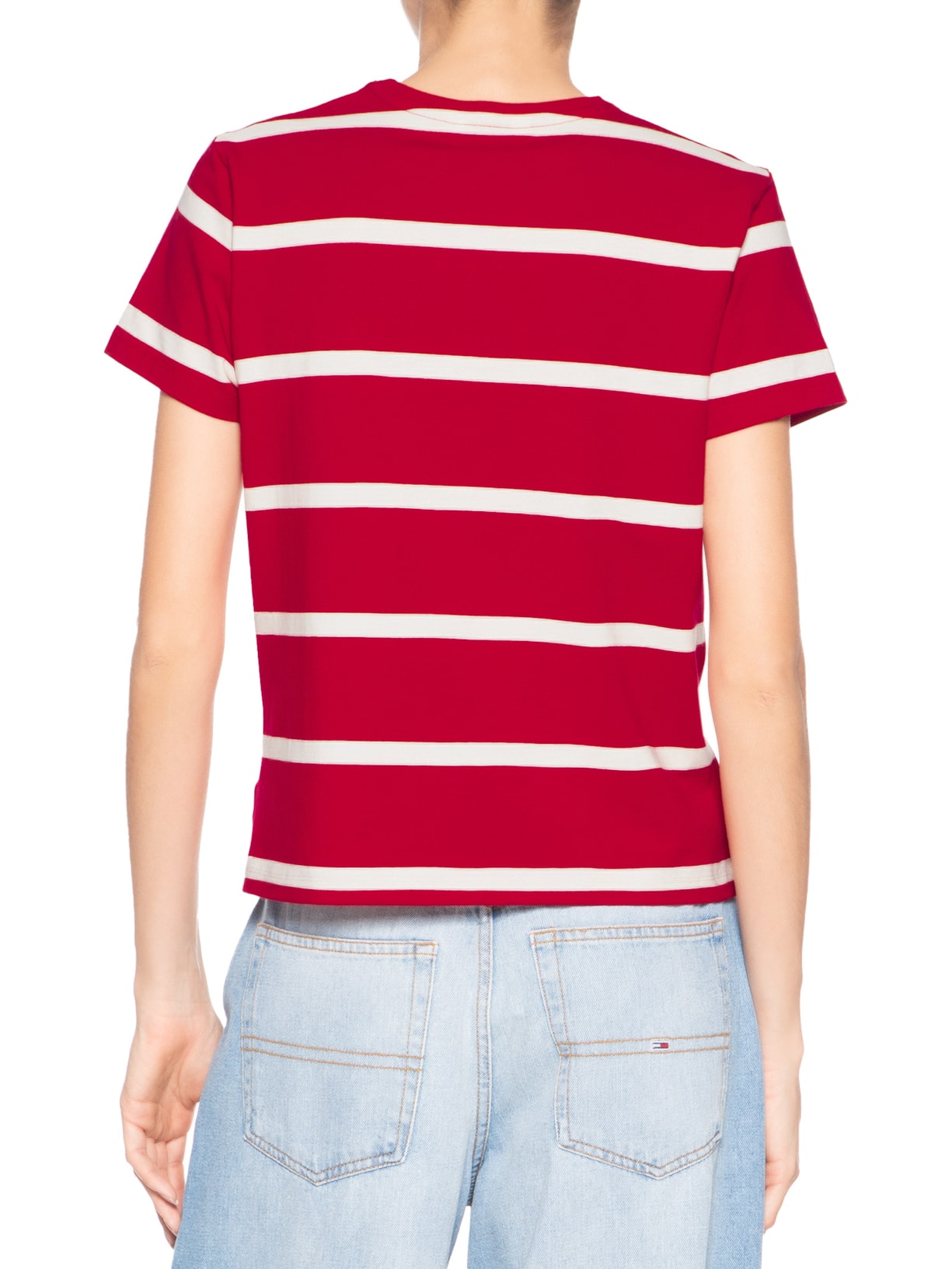 Camiseta Feminina Script Reg Vermelho Tommy Hilfiger