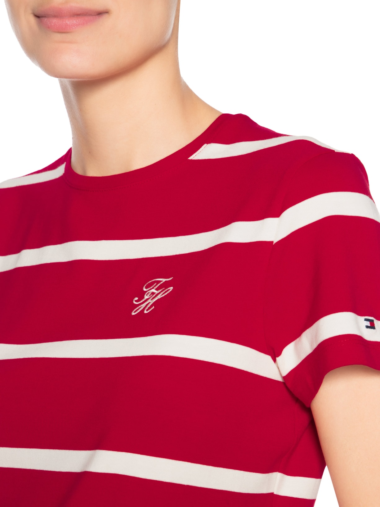 Camiseta Feminina Script Reg Vermelho Tommy Hilfiger