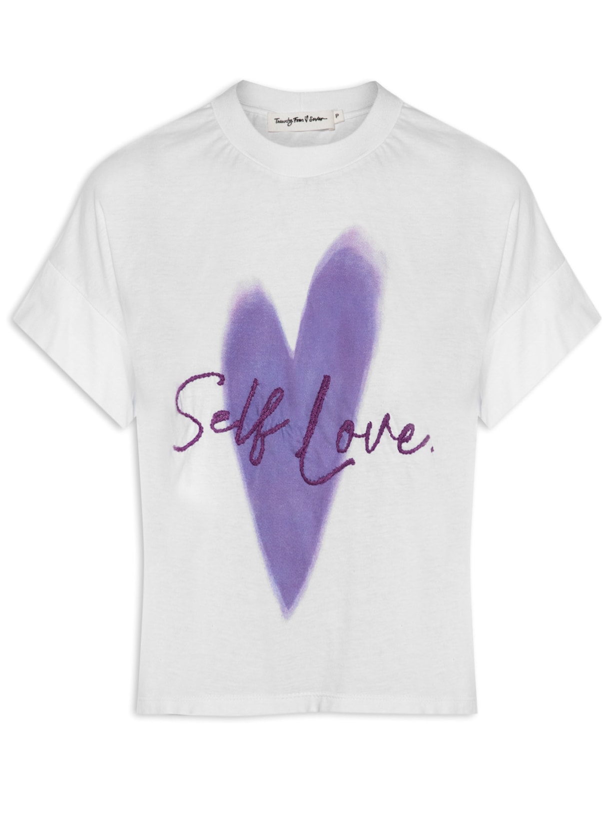 Camiseta Feminina Selfie Love Branco Twenty Four Seven