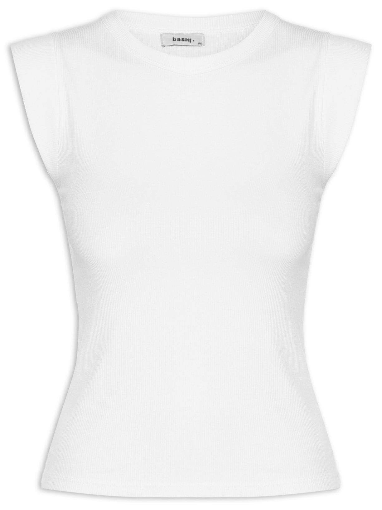 Camiseta Feminina Sem Manga Básica - Branco