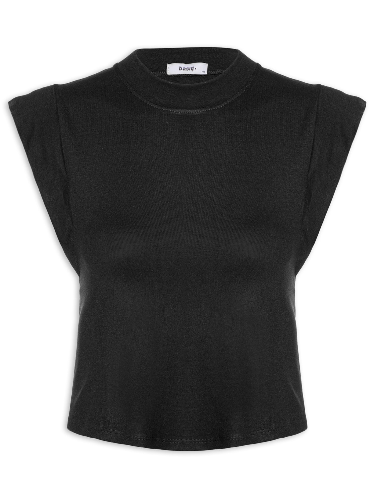 Camiseta Feminina Sem Manga Básica - Preto
