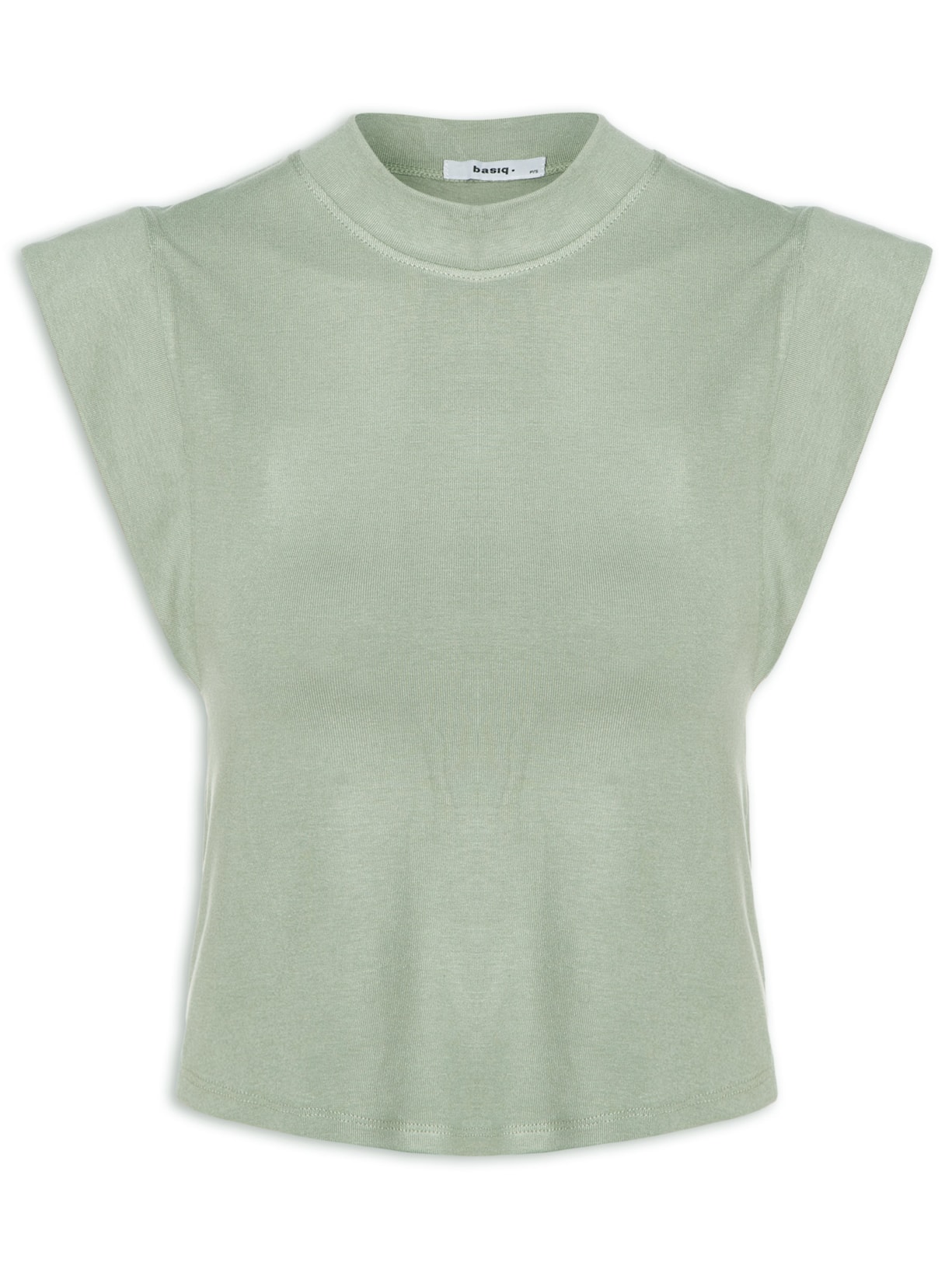 Camiseta Feminina Sem Manga Básica - Verde