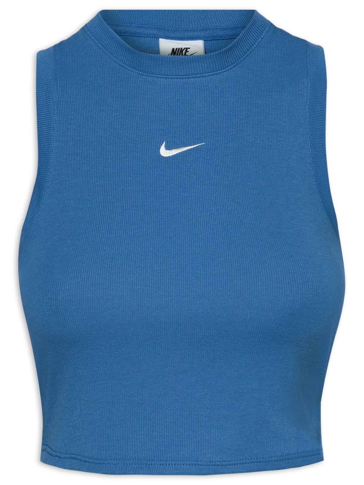 Camiseta Feminina Sem Manga Essential - Azul
