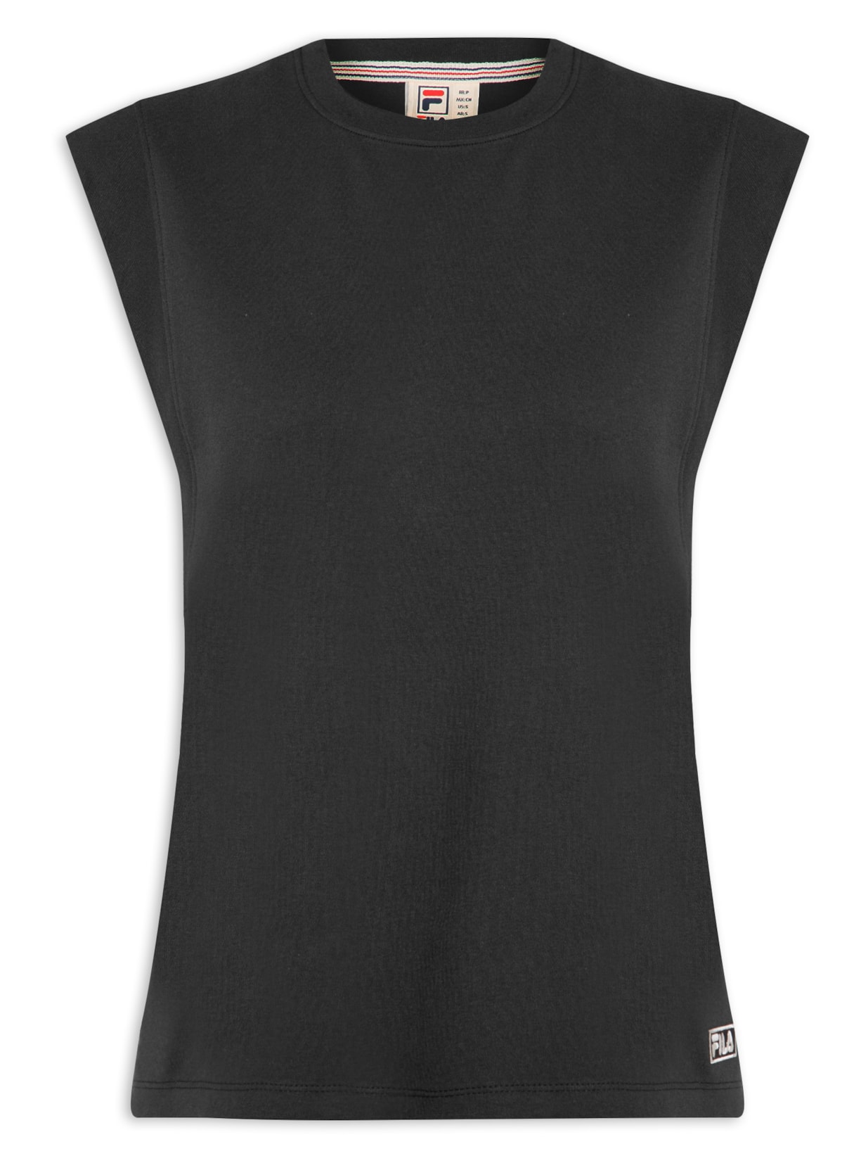 Camiseta Feminina Sem Manga Heritage Essential - Preto