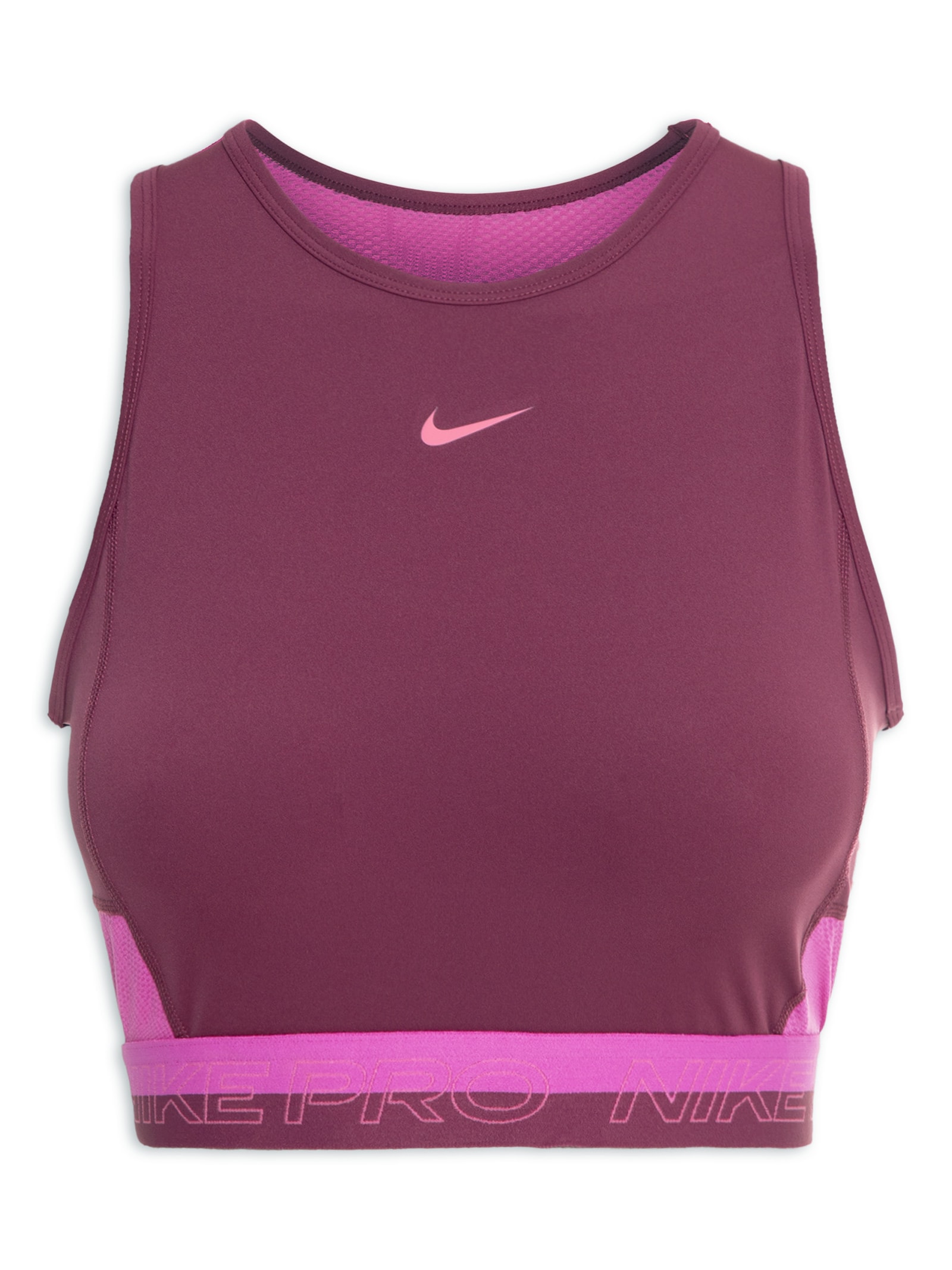 Camiseta Feminina Sem Manga W Np Df Crop Tank Femme - Nike - Rosa