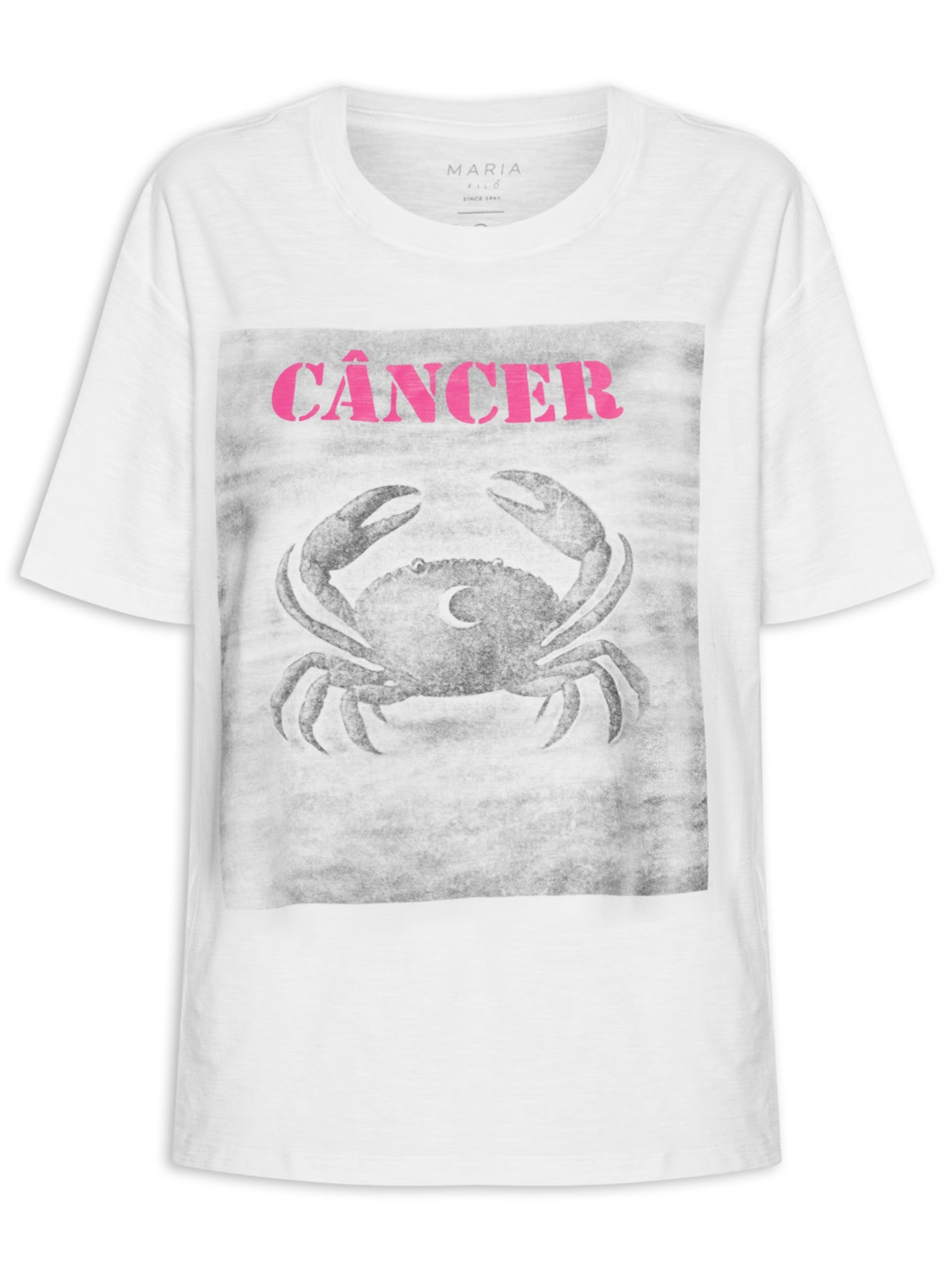 Camiseta Feminina Signo Câncer - Branco